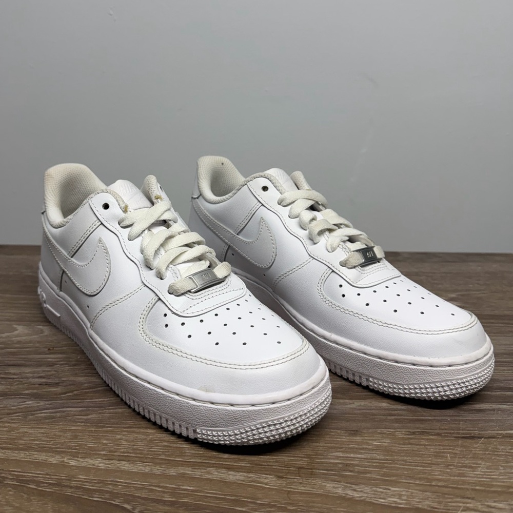 Nike White Low-Top Leather Sneakers
